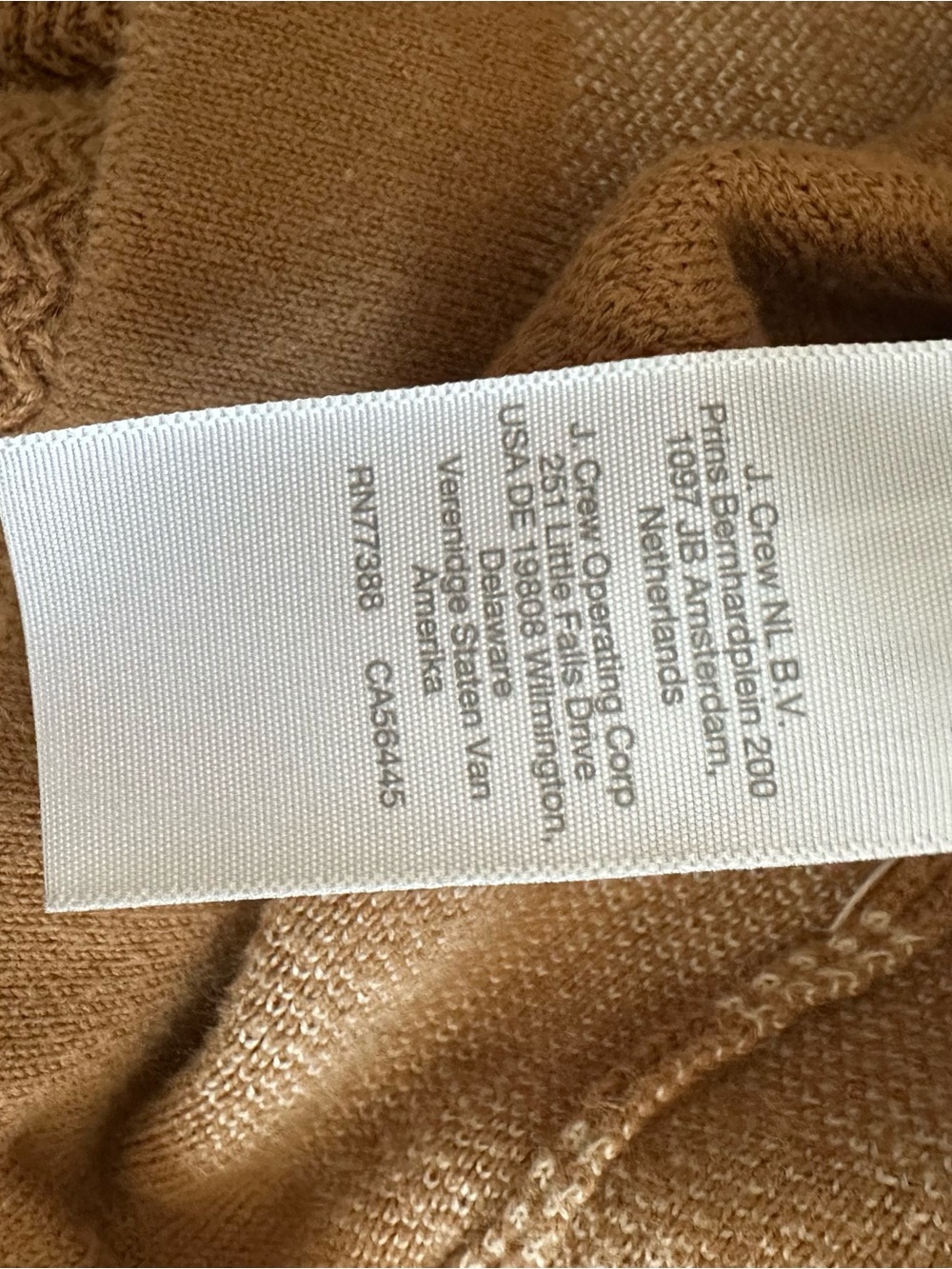 Madewell Men's 100% Cotton Knit Polo Cardigan Sweater Brown Cream Medium - Picture 8 of 8